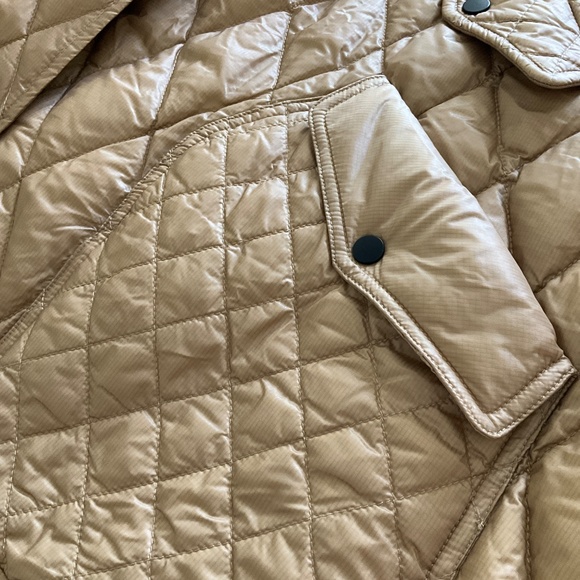 Liture Italian beige coat trench down down jacket light spring coat natural down - Picture 5 of 9